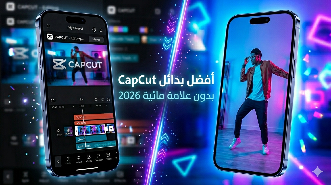 أفضل بدائل CapCut بدون علامة مائية 2026 (تجربة حقيقية + أفضل برنامج مونتاج مجاني بدون Watermark)