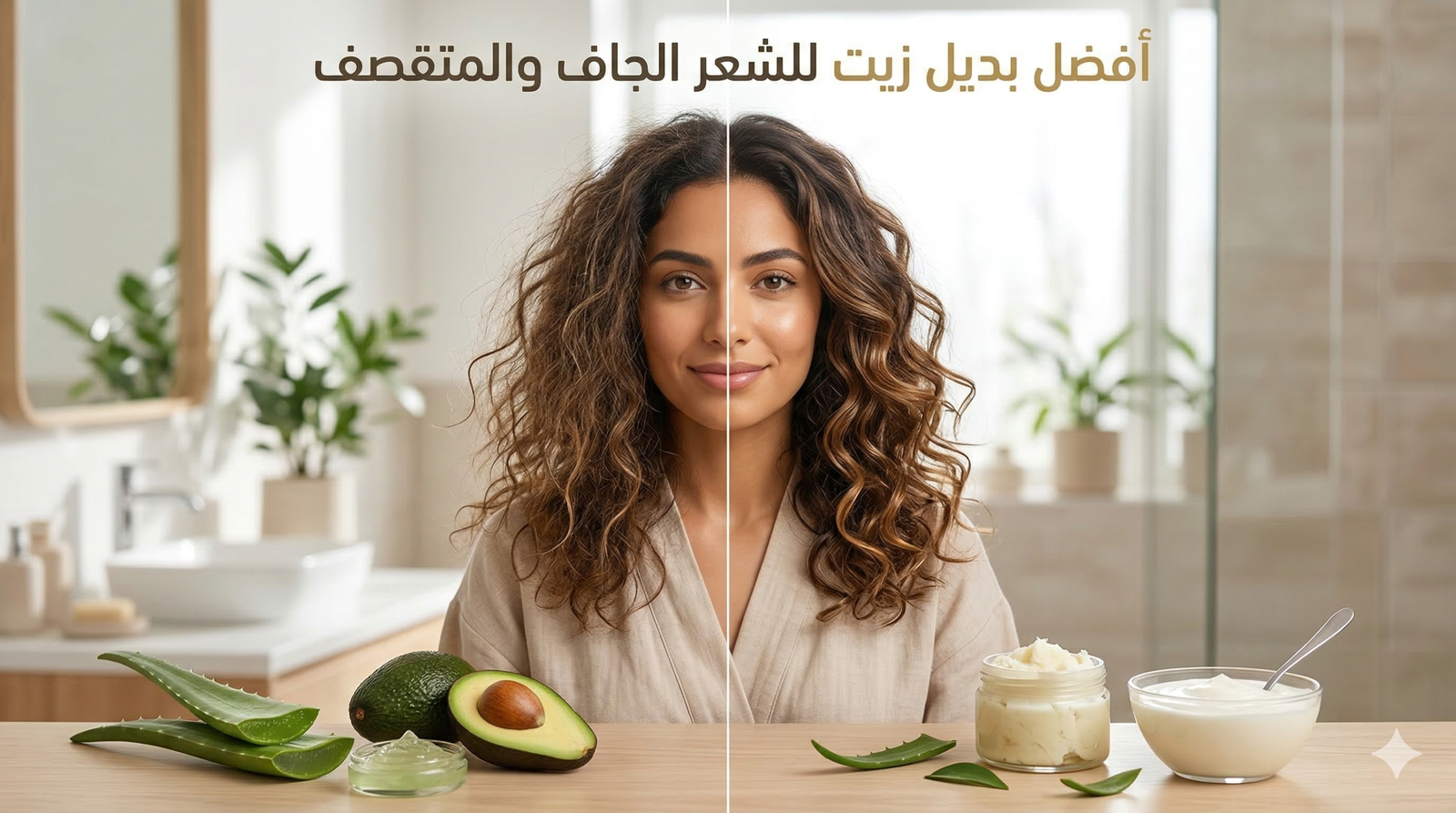 أفضل بديل زيت للشعر الجاف والمتقصف | حلول طبيعية لترطيب الشعر